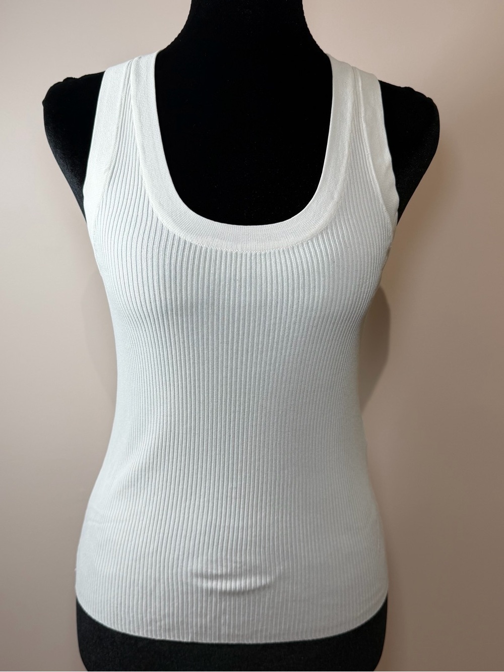 Zara (2-11$each) Ribbed Tank Top Bundle White & Beige Size Small